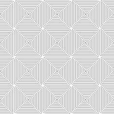 Slim gray square spirals
