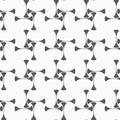 Gray vertical gray rotated clubs