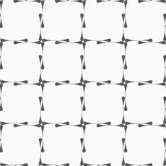 Gray vertical gray clubs forming square grid