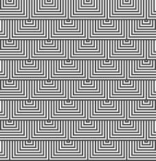 Alternating black and white triangles