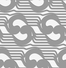 Perforated abstract swirly waves