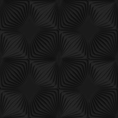 Black 3d striped reticulated