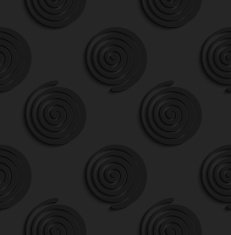 Black 3d spirals