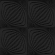 Black 3d diagonal onion shapes