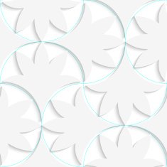 3D pin will solid floral leaves