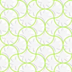 3D pin will grid with solid floral leaves