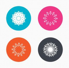 Snowflakes artistic icons Air conditioning N7
