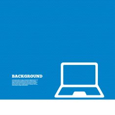 Laptop sign icon Notebook pc symbol