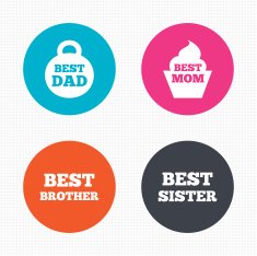 Best mom and dad brother sister icons N6