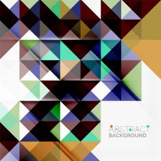 Abstract geometric background Modern overlapping triangles N384