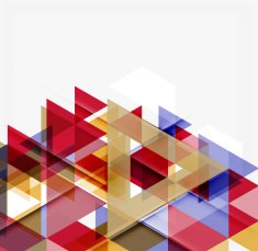 Abstract geometric background Modern overlapping triangles N390