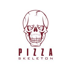 skull with slice of pizza N3