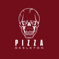 skull with slice of pizza N4