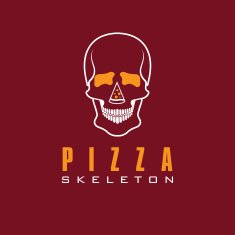 skull with slice of pizza N5