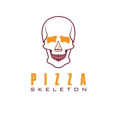 skull with slice of pizza N6