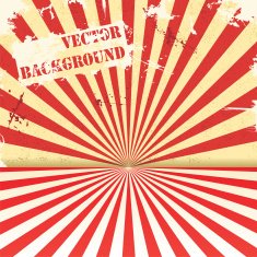 Vintage design template with rays Vector