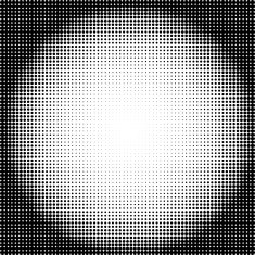 Vector halftone sphere background