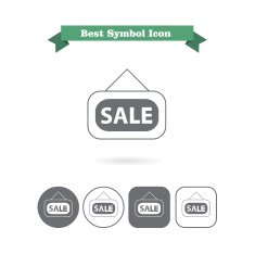 Sale door sign icons N2