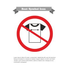 No t-shirt size icon
