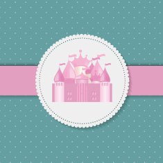 Princess Background with Castle Vector Illustration N4
