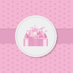 Princess Background with Castle Vector Illustration N5