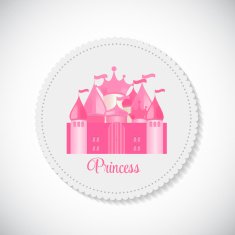 Princess Background with Castle Vector Illustration N10