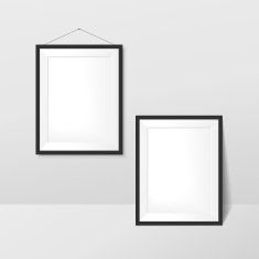 elegant blank photo frames set