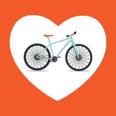 Retro Bicycle Background Vector Illustrator N10