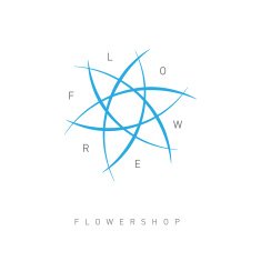 Floral logo template for Flower shop Beauty salon Spa center