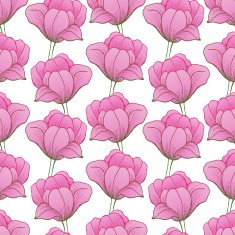Abstract Elegance pattern with floral background N3
