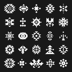 Vector abstract geometric elements N7