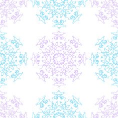 Ornamental round seamless lace pattern N3