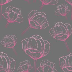 Abstract Elegance pattern with floral background N10