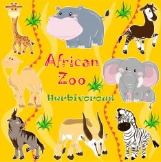 African zoo Herbivorous animals N2