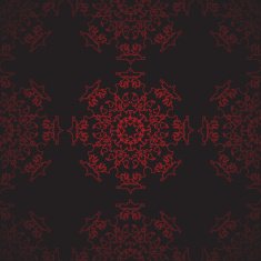 Ornamental round seamless lace pattern N4