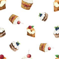 Watercolor seamless pattern N33