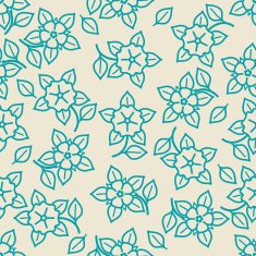 Simple minimalistic seamless floral pattern N2