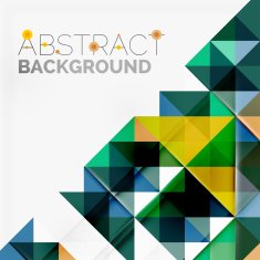 Abstract geometric background Modern overlapping triangles N398