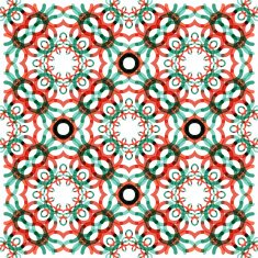Seamless vector geometric abstract pattern Creative round shapes made of N92