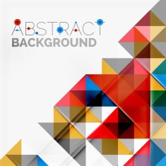 Abstract geometric background Modern overlapping triangles N407