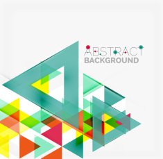 Abstract geometric background Modern overlapping triangles N408
