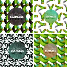 Vector set of colorful seamless geometric patterns Modern stylish abstract N15