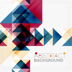 Abstract geometric background Modern overlapping triangles N415