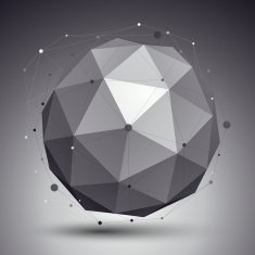 3D mesh modern stylish abstract background origami structure