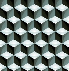 Regular colorful textured endless pattern 3d cubes