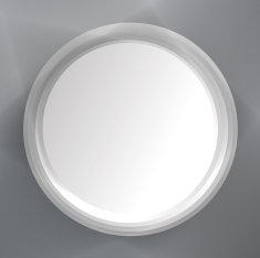 White circle design on the grey background N2