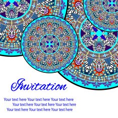 invitation mandala card N34