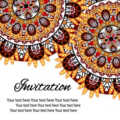 invitation mandala card N35