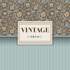 Vintage vector background in classical baroque style