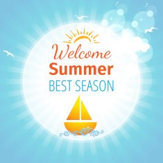 Summer beach vector background N3